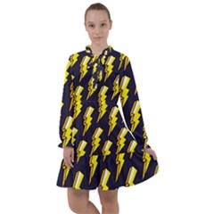 Pop Art Pattern All Frills Chiffon Dress