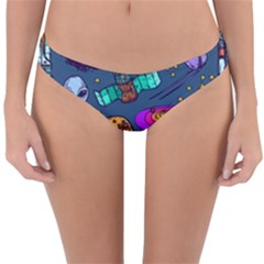 Space Sketch Set Colored Reversible Hipster Bikini Bottoms by Nexatart