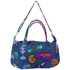 Space Sketch Set Colored Removal Strap Handbag by Nexatart