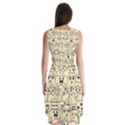 Seamless Pattern With Cute Monster Doodle Sleeveless Chiffon Dress   View2