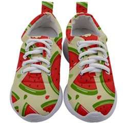Cute Watermelon Seamless Pattern Kids Athletic Shoes