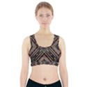 Zentangle Style Geometric Ornament Pattern Sports Bra With Pocket View1