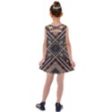 Zentangle Style Geometric Ornament Pattern Kids  Cross Back Dress View2
