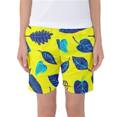 Leaves Pattern Picture Detail Women s Basketball Shorts by Nexatart