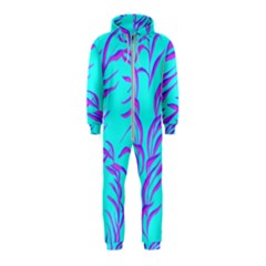 Branches Leaves Colors Summer Hooded Jumpsuit (kids) by Nexatart