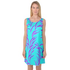 Branches Leaves Colors Summer Sleeveless Satin Nightdress by Nexatart