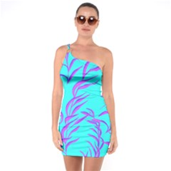 Branches Leaves Colors Summer One Soulder Bodycon Dress by Nexatart