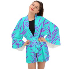 Branches Leaves Colors Summer Long Sleeve Kimono by Nexatart
