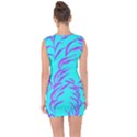 Branches Leaves Colors Summer Lace Up Front Bodycon Dress View2