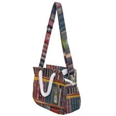 Books Library Bookshelf Bookshop Rope Handles Shoulder Strap Bag