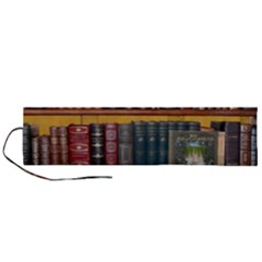 Books Library Bookshelf Bookshop Roll Up Canvas Pencil Holder (l)