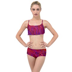 Background Texture Pattern Layered Top Bikini Set