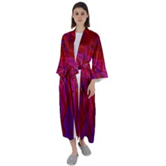 Background Texture Pattern Maxi Satin Kimono