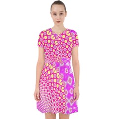 Digital Arts Fractals Futuristic Pink Adorable In Chiffon Dress by Nexatart
