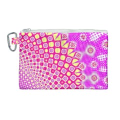 Digital Arts Fractals Futuristic Pink Canvas Cosmetic Bag (large) by Nexatart