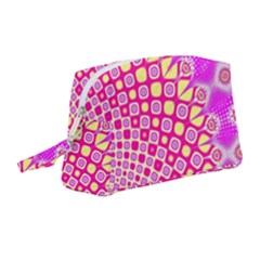 Digital Arts Fractals Futuristic Pink Wristlet Pouch Bag (medium) by Nexatart