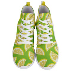 Lemon Fruit Healthy Fruits Food Men s Lightweight High Top Sneakers by Nexatart