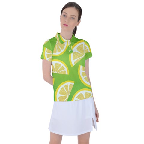 Lemon Fruit Healthy Fruits Food Women s Polo Tee by Nexatart