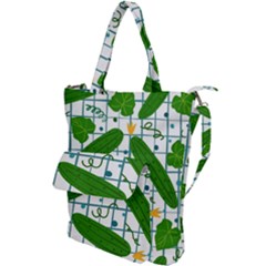 Seamless Pattern With Cucumber Shoulder Tote Bag