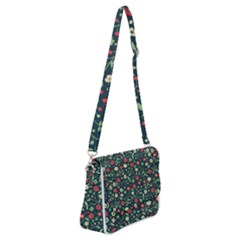 Flowering Branches Seamless Pattern Shoulder Bag With Back Zipper by Nexatart