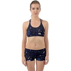 Starry Night  Space Constellations  Stars  Galaxy  Universe Graphic  Illustration Back Web Gym Set