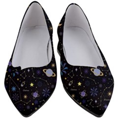 Starry Night  Space Constellations  Stars  Galaxy  Universe Graphic  Illustration Women s Block Heels 