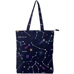 Space Wallpapers Double Zip Up Tote Bag