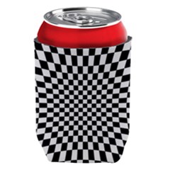 Illusion Checkerboard Black And White Pattern Can Holder