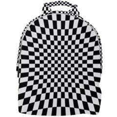 Illusion Checkerboard Black And White Pattern Mini Full Print Backpack