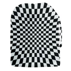 Illusion Checkerboard Black And White Pattern Drawstring Pouch (3XL)