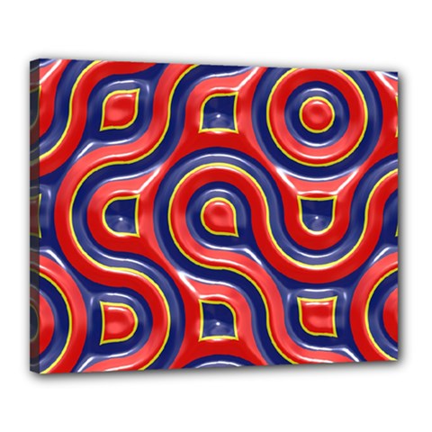 Pattern Curve Design Canvas 20  x 16  (Stretched)