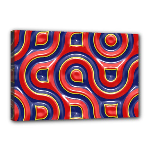 Pattern Curve Design Canvas 18  X 12  (stretched) by Nexatart