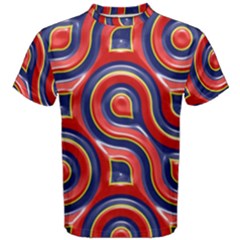 Pattern Curve Design Men s Cotton Tee