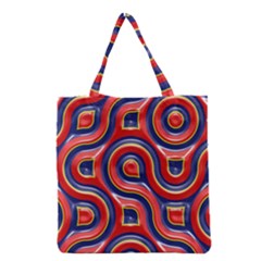Pattern Curve Design Grocery Tote Bag