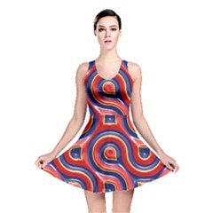 Pattern Curve Design Reversible Skater Dress