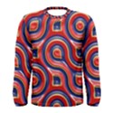 Pattern Curve Design Men s Long Sleeve Tee View1