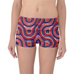 Pattern Curve Design Reversible Boyleg Bikini Bottoms