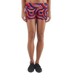 Pattern Curve Design Yoga Shorts