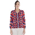 Pattern Curve Design Women s Windbreaker View1