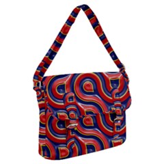 Pattern Curve Design Buckle Messenger Bag