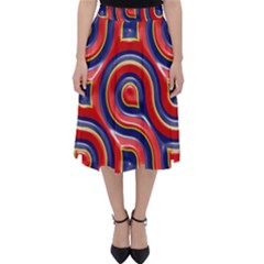 Pattern Curve Design Classic Midi Skirt