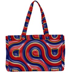 Pattern Curve Design Canvas Work Bag