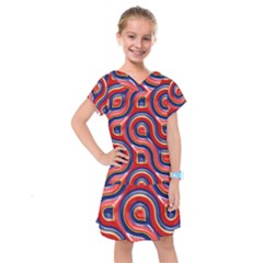 Pattern Curve Design Kids  Drop Waist Dress