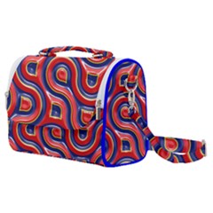Pattern Curve Design Satchel Shoulder Bag