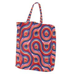 Pattern Curve Design Giant Grocery Tote
