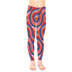 Pattern Curve Design Kids  Leggings by Nexatart