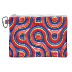 Pattern Curve Design Canvas Cosmetic Bag (XL)