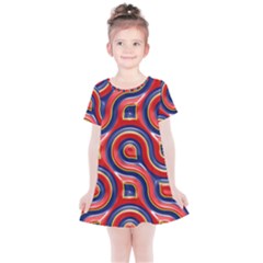 Pattern Curve Design Kids  Simple Cotton Dress