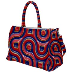 Pattern Curve Design Duffel Travel Bag