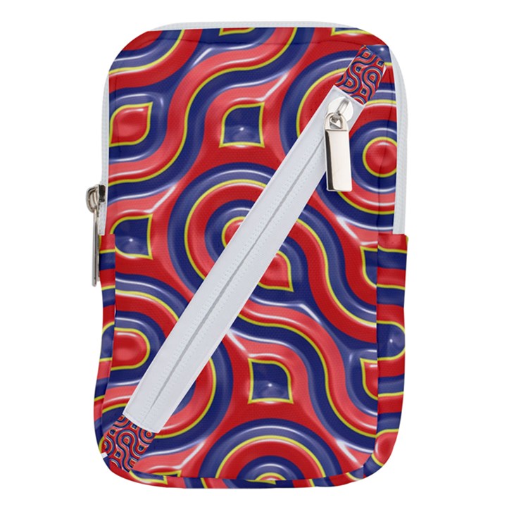 Pattern Curve Design Belt Pouch Bag (Small)